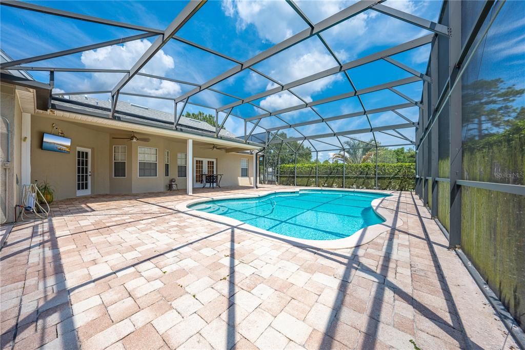 Back porch and Pool View