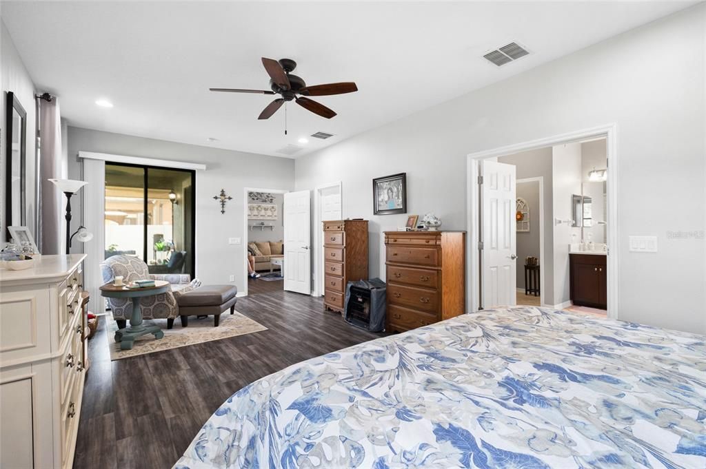 Primary Bedroom with sitting area