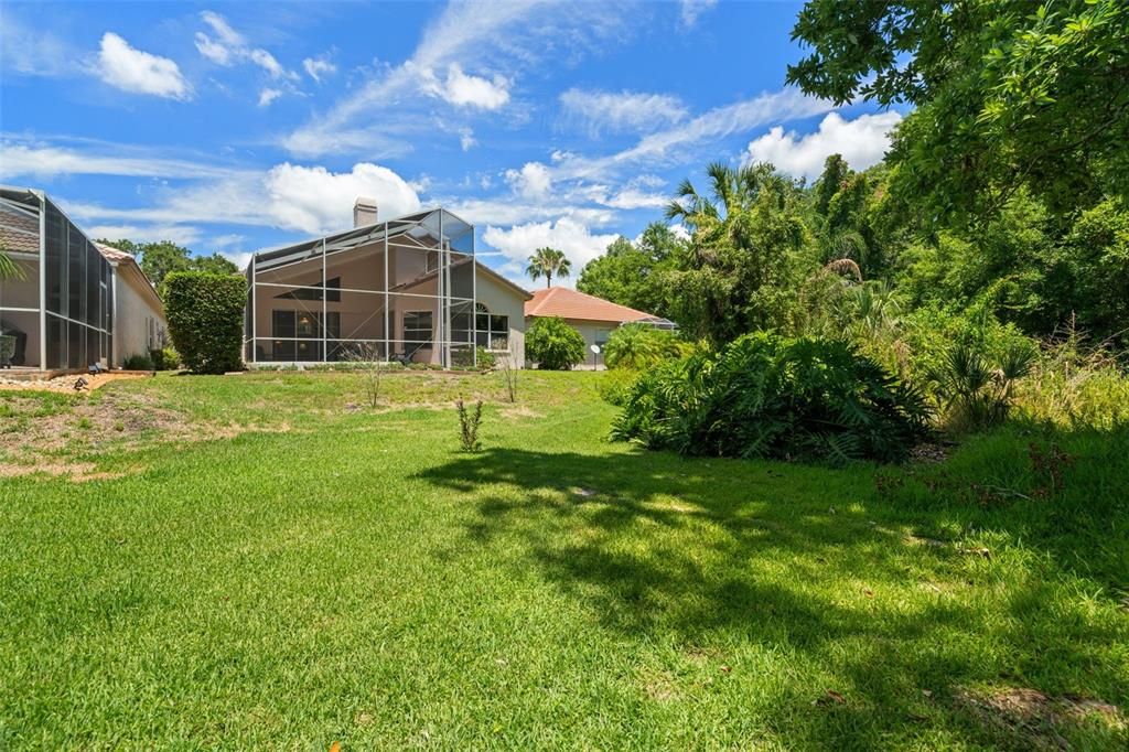 Rear elevation of home