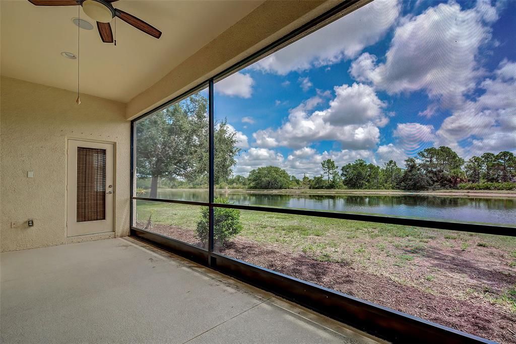 Notice the door from the primary bedroom opening to the lanai.  A wonderful place to watch nature.