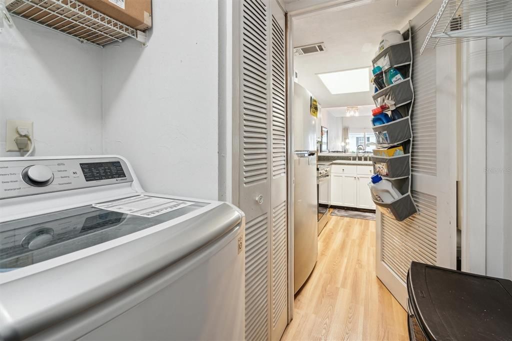 Laundry room off of kitchen