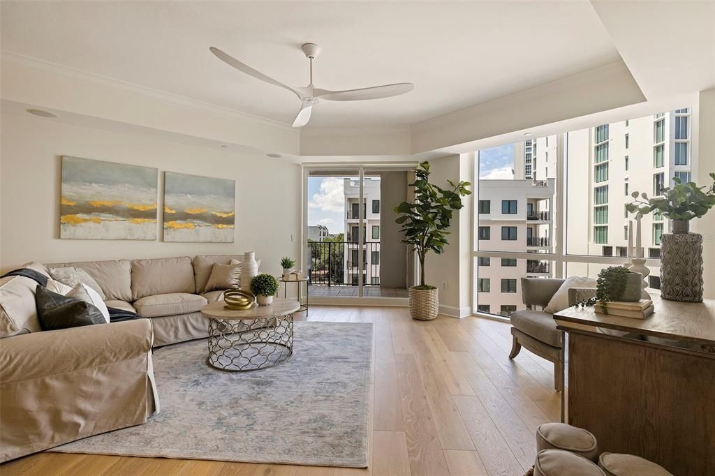 Living area with panoramic views