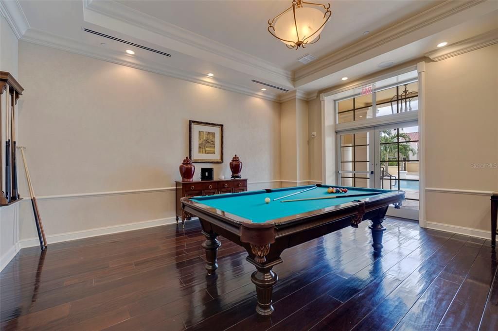 Billiard room