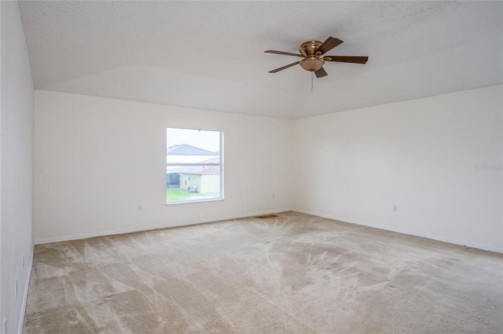 Spacious primary bedroom