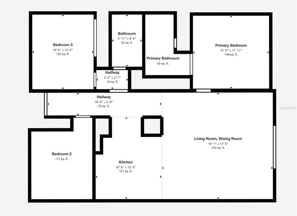 Active With Contract: $219,999 (3 beds, 2 baths, 1191 Square Feet)