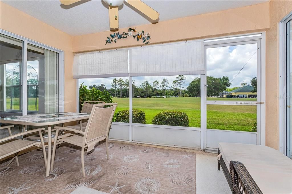 Screened in Patio Overlooking Golf Course