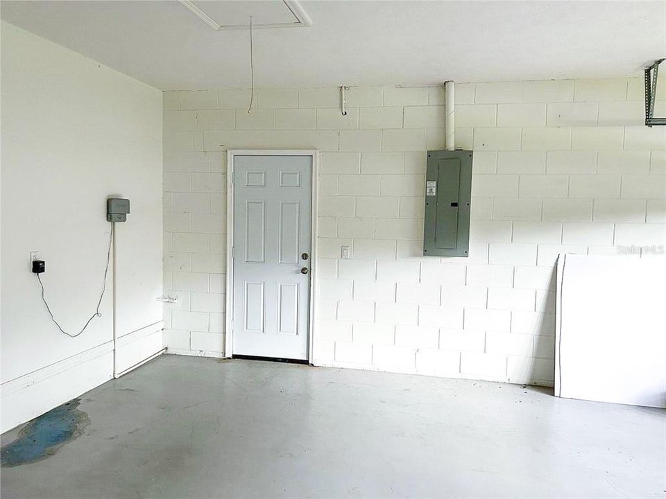 Garage with man door