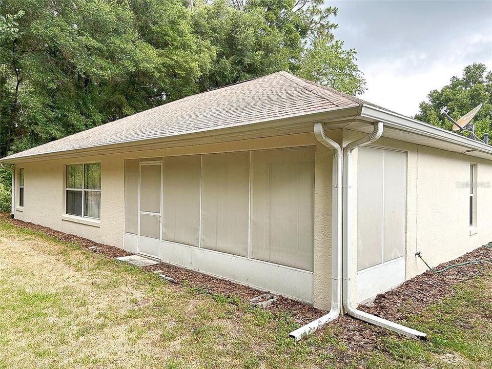 Backyard with private patio