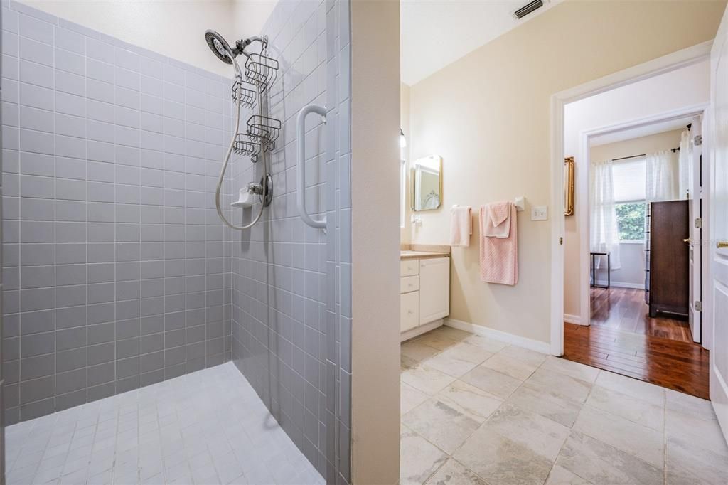 Spacious shower