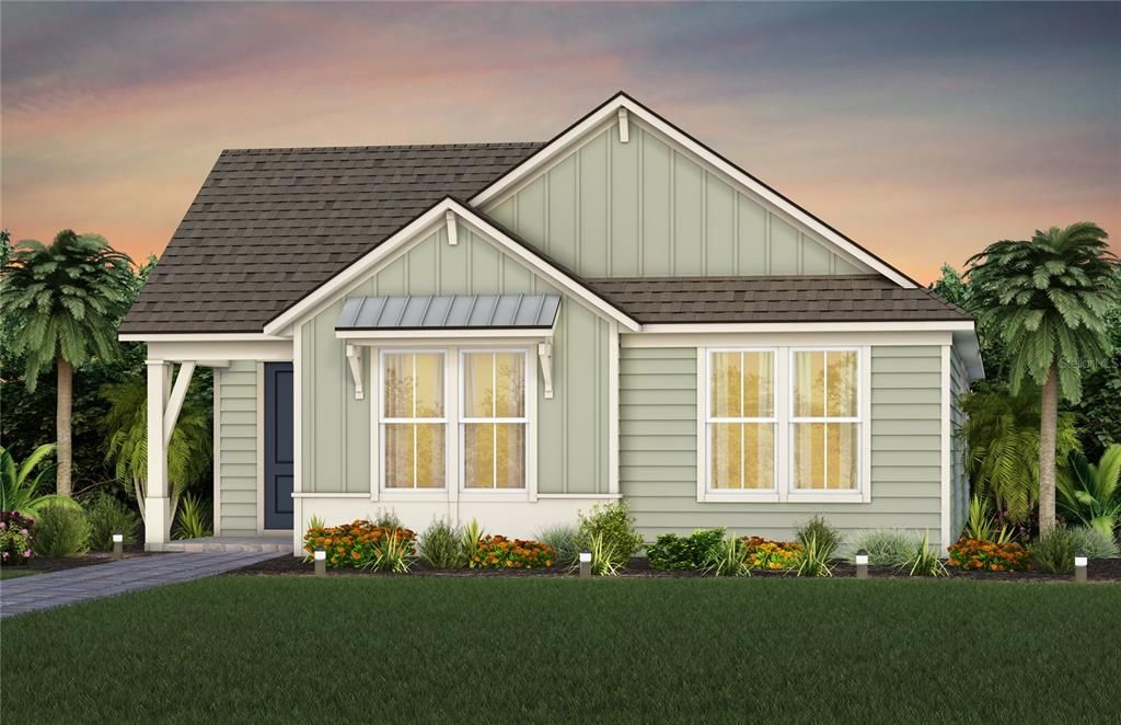 Exterior Design. Artistic rendering for this new construction home. Pictures are for illustrative purposes only. Elevations, colors and options may vary.