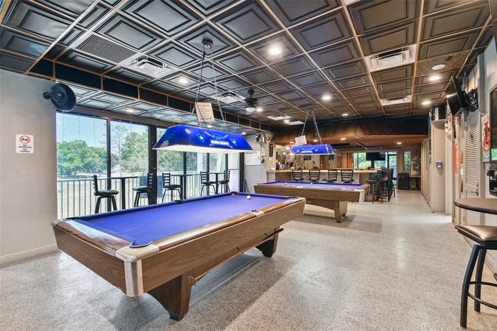 lovely clubhouse with billiards