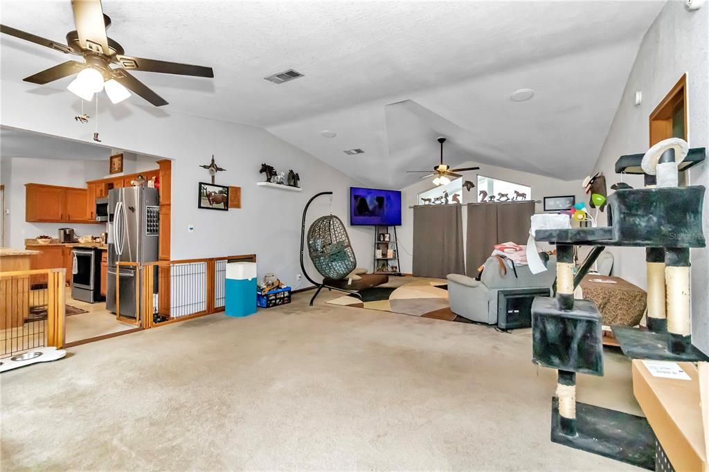 High Ceilings in living room