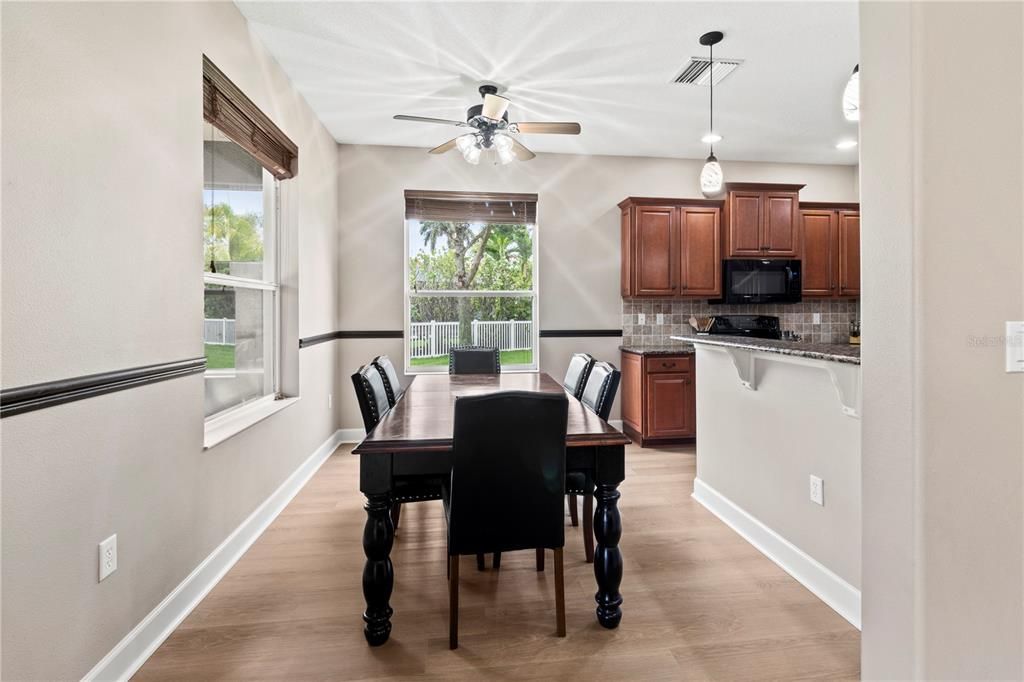 informal eating in kitchen