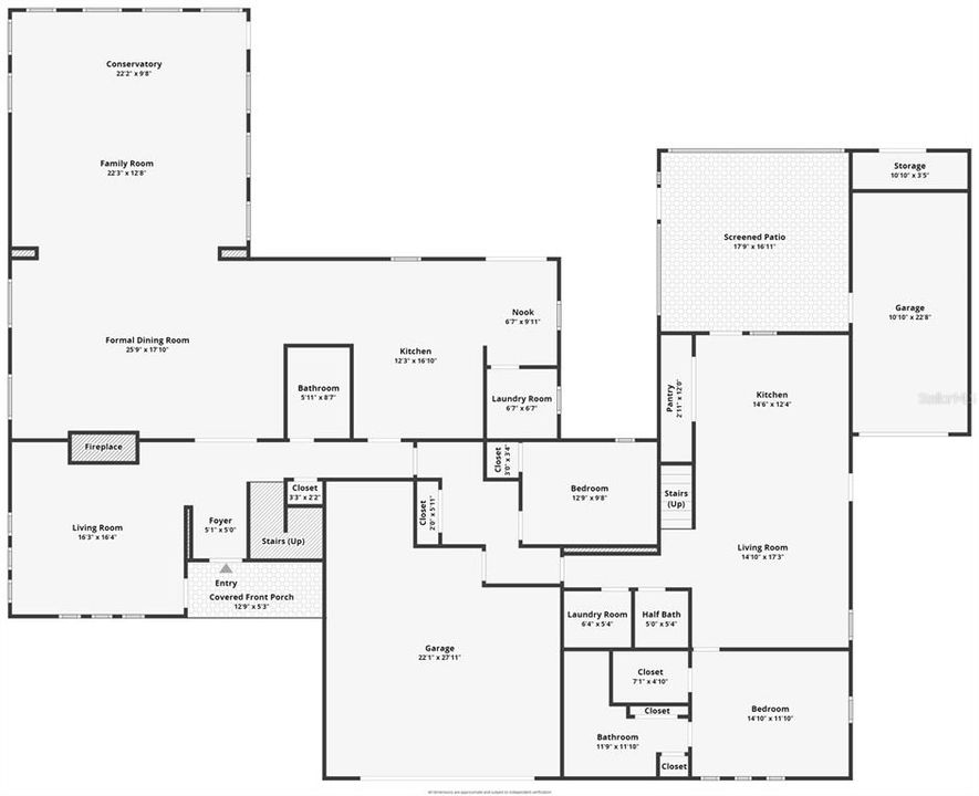 Floor Plan showing the entire first floor