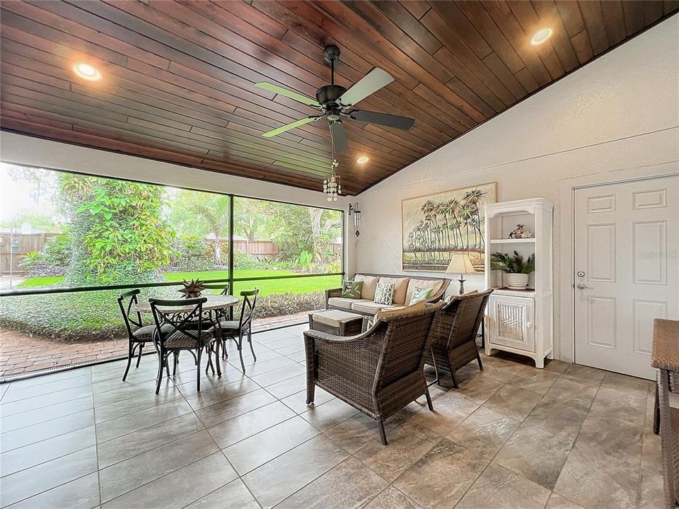 Expansive Screened in Covered Lanai