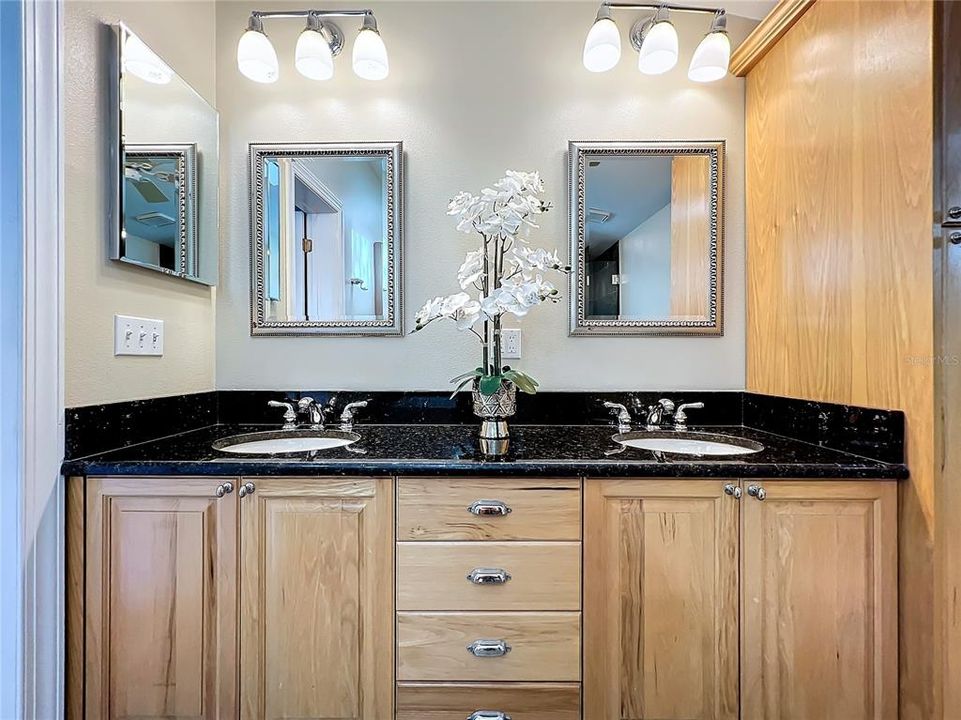 Primary Bathroom with double sinks