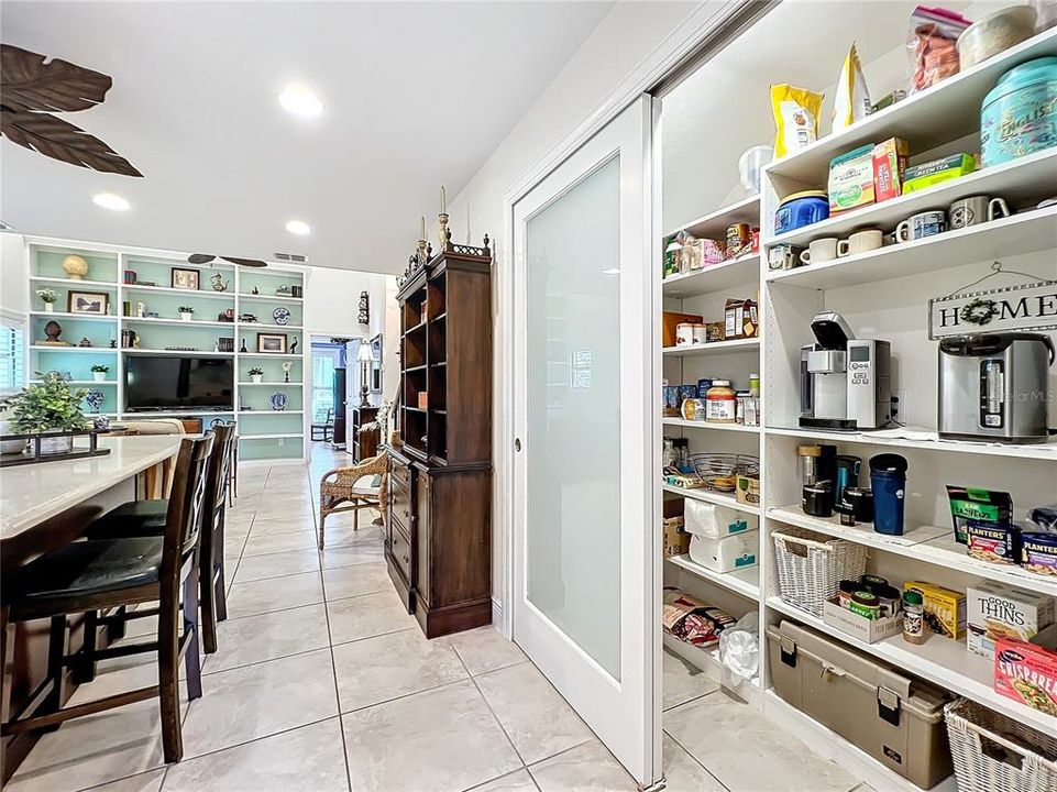 Generous Walk-in Pantry