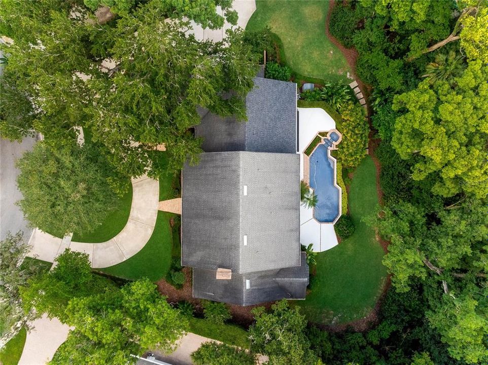 Aerial of the home.