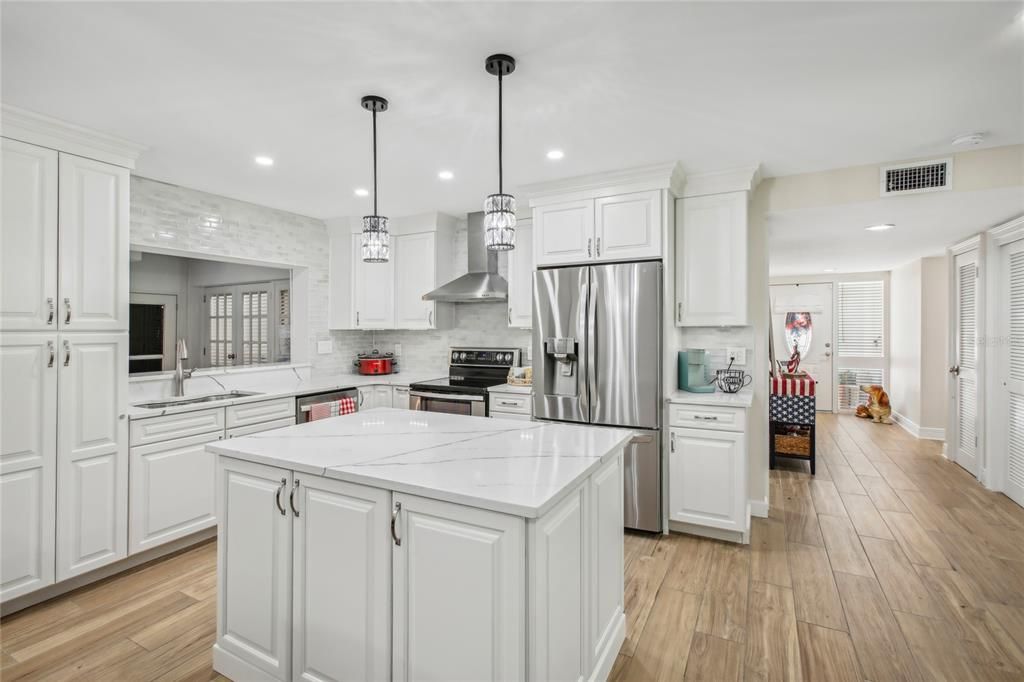 BEAUTIFULLY RENOVATED KITCHEN WITH ALOT OF STORAGE