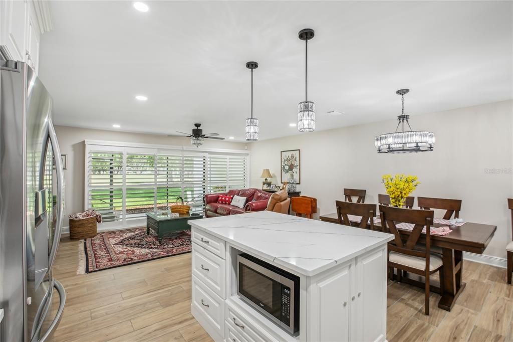 FAMILY ROOM AND DINING ROOM OFF THE KITCHEN