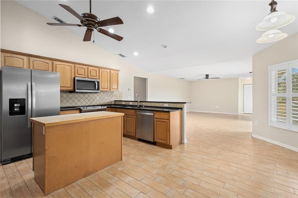 Second Living Room and Kitchen