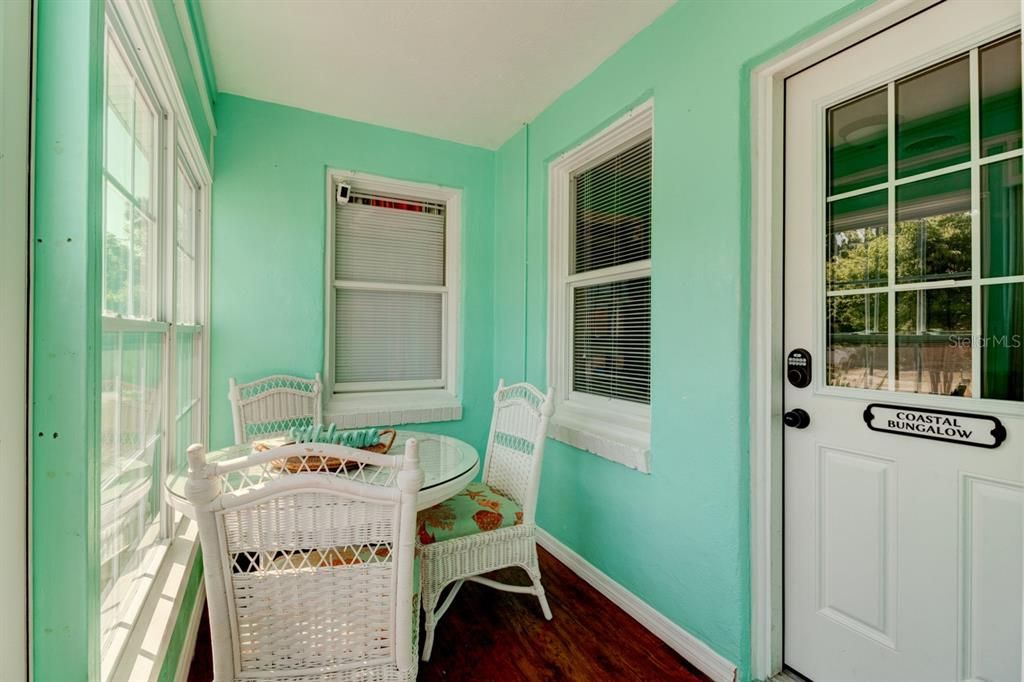 Enclosed rear sunroom