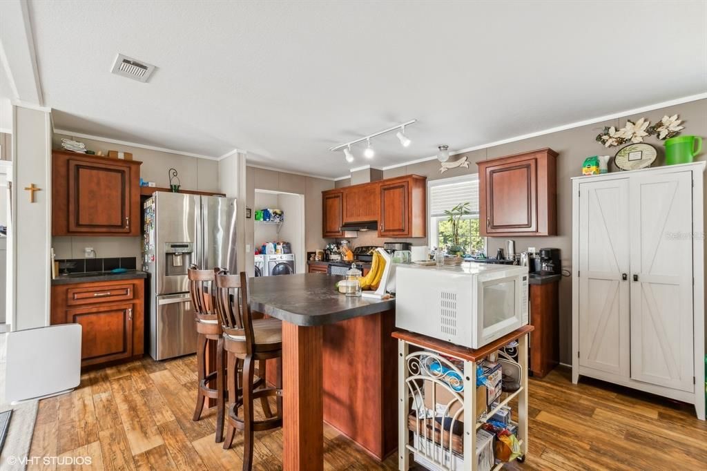 Kitchen with Door to Laundry Room/Back Door