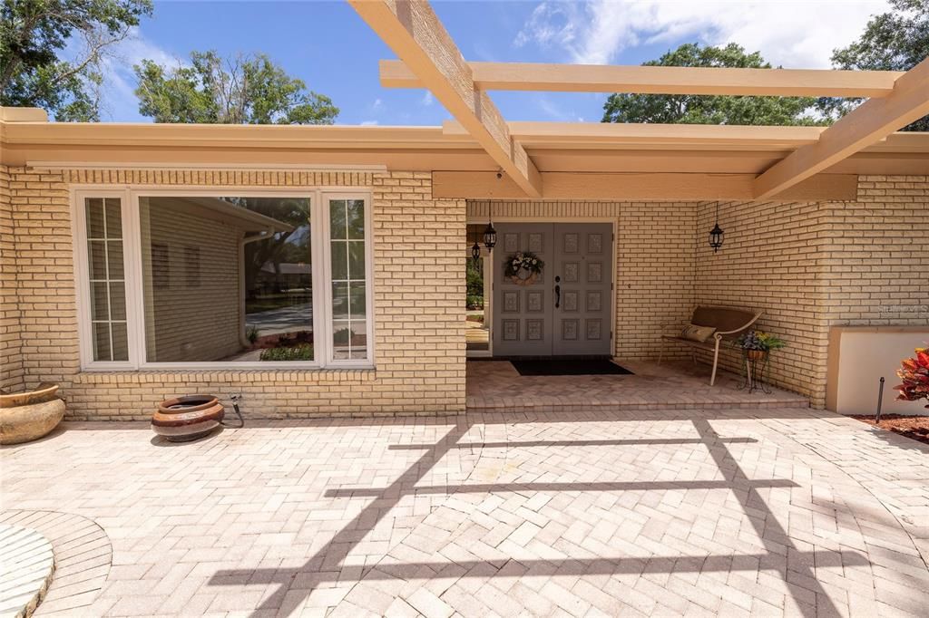 Walkway to front door