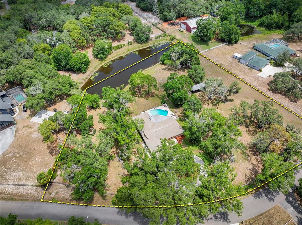 Aerial View of Property (Lines are approximate)