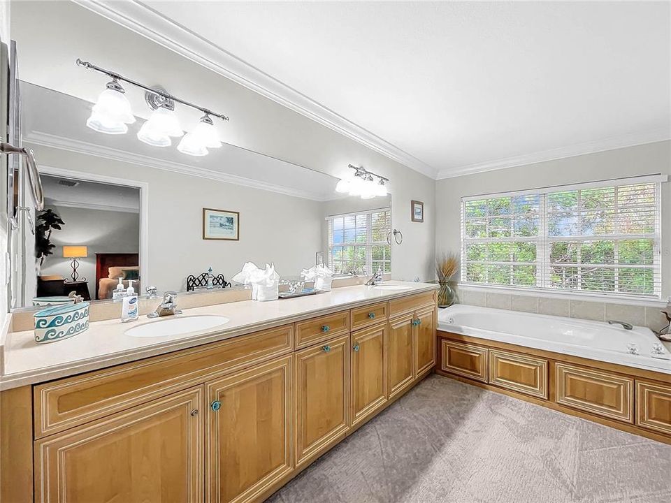 Large Primary bathroom with jacuzzi tub