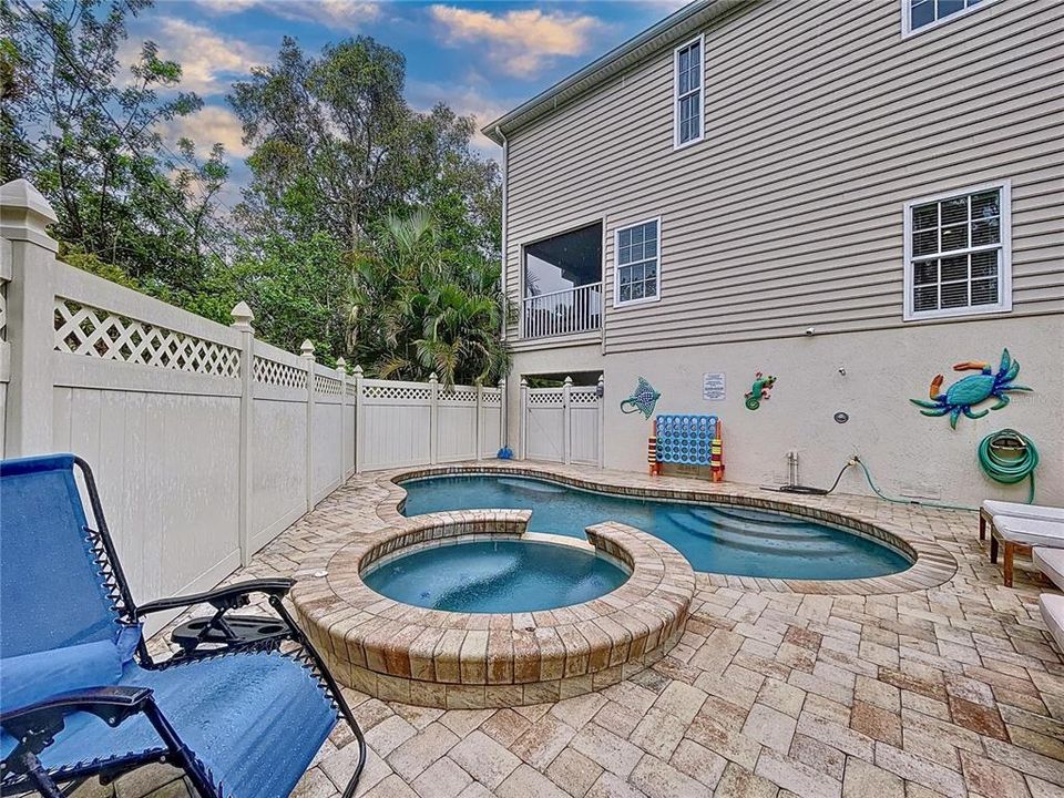 Heated pool and hot tub