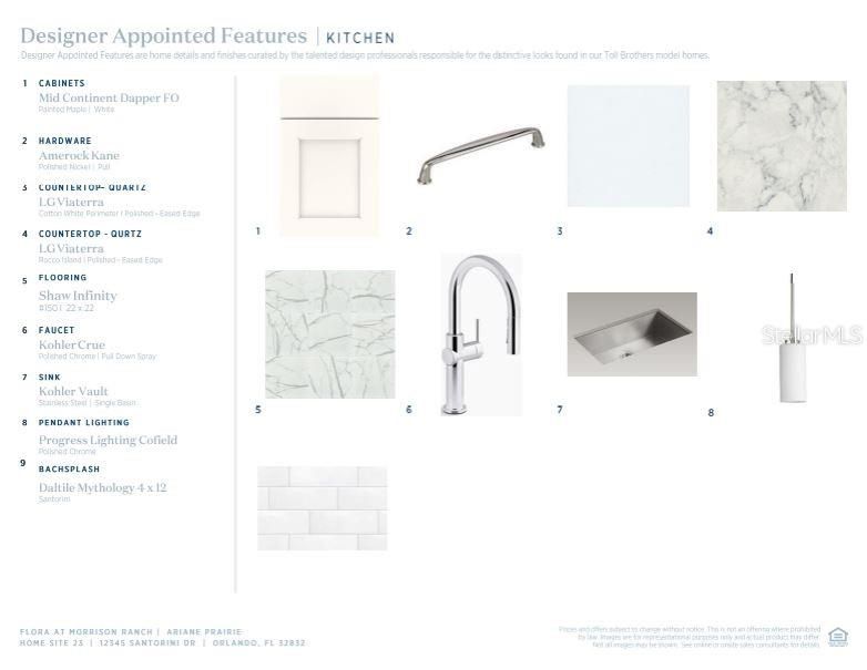 Features selected by our professional designers for seamless transitions throughout each room