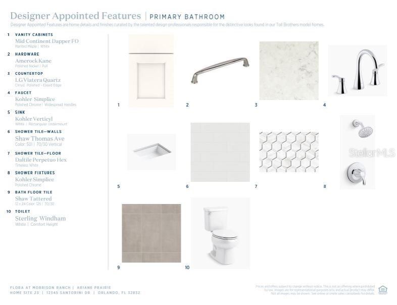 Features selected by our professional designers for seamless transitions throughout each room