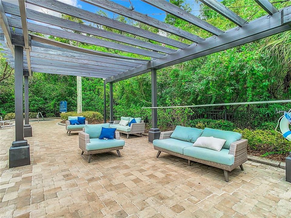 Main pool with heated spa area