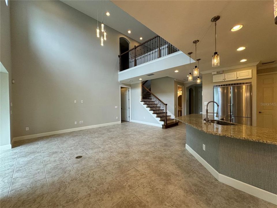Check out the size of this family room!
