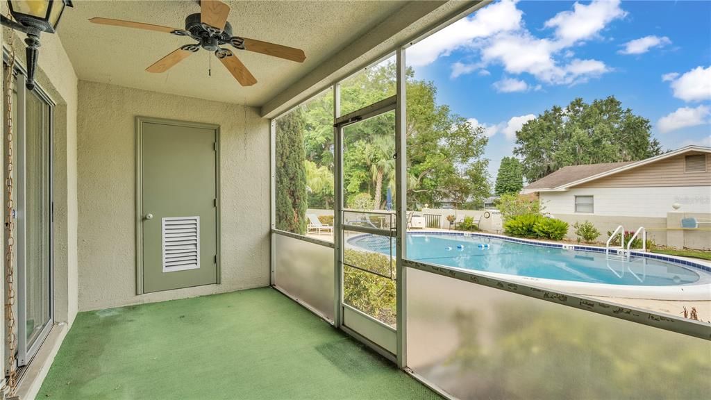 Nice storage area off back porch.