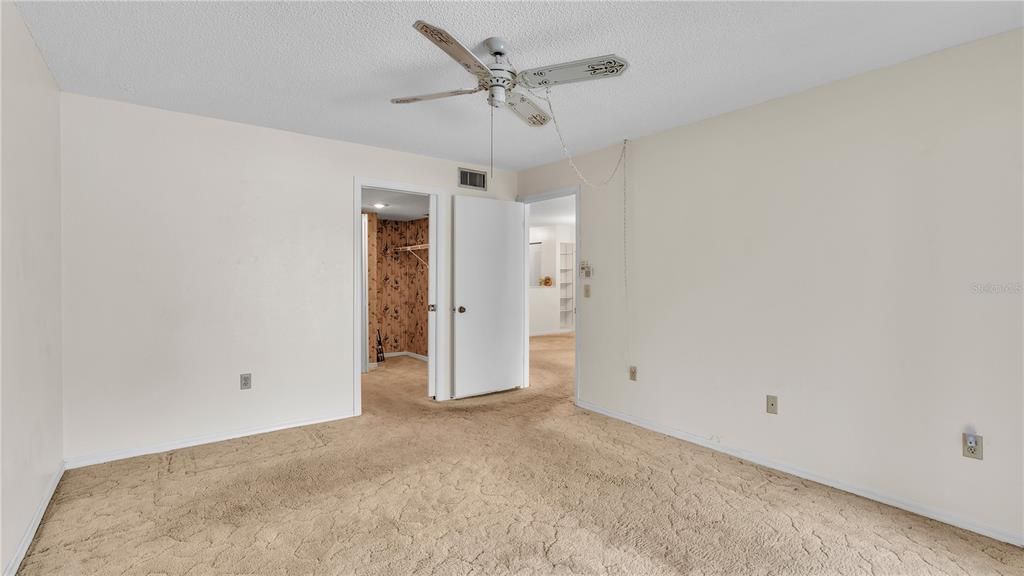 Master bedroom off living area back of unit.