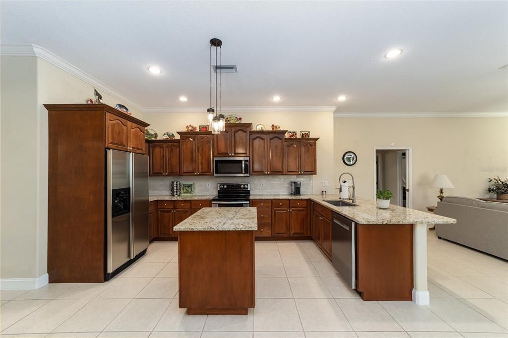 Kitchen with updated stainless appliances