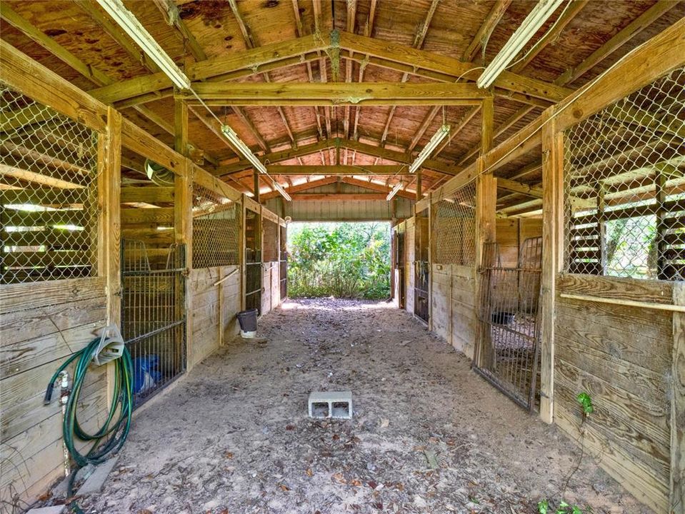 5-stall horse barn with tack room