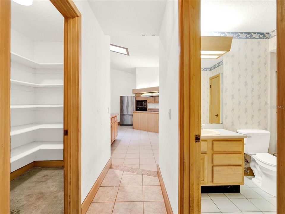 Pantry (left) - Guest bath (right)