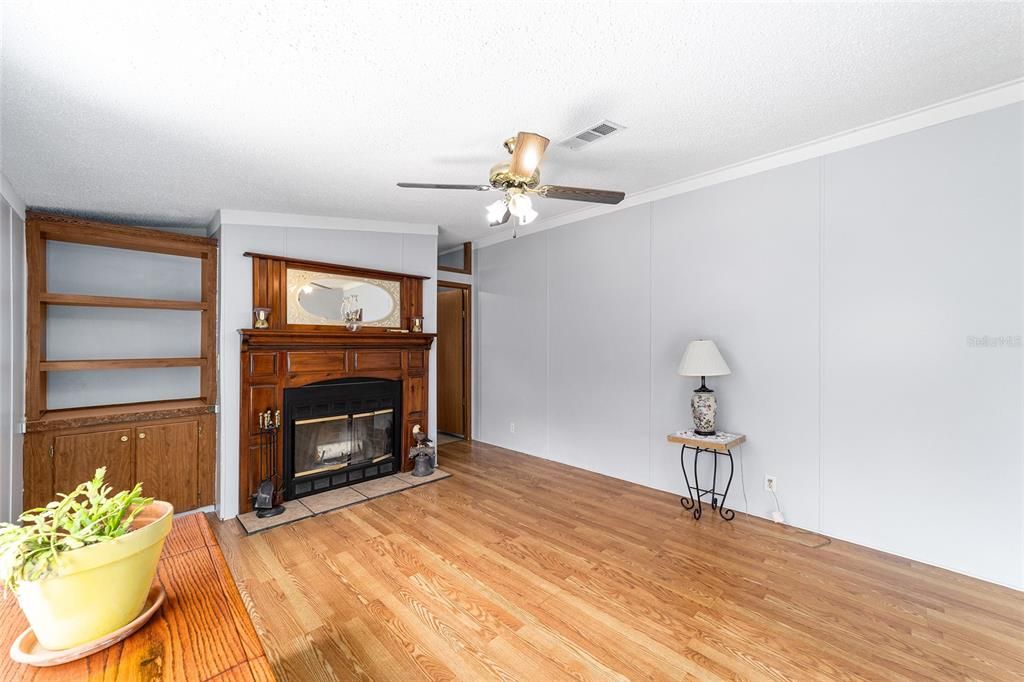 Family room from rear sliding doors