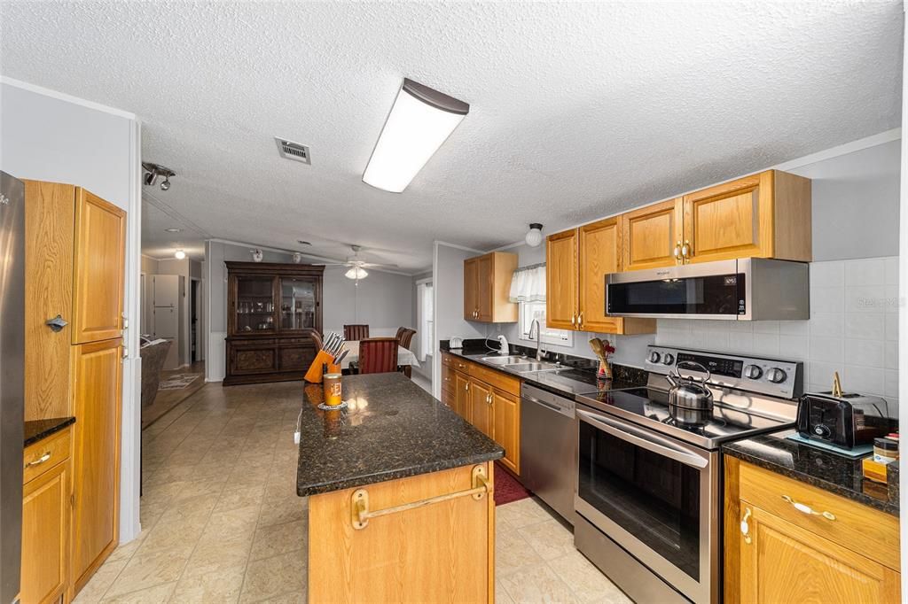 Kitchen from dining room