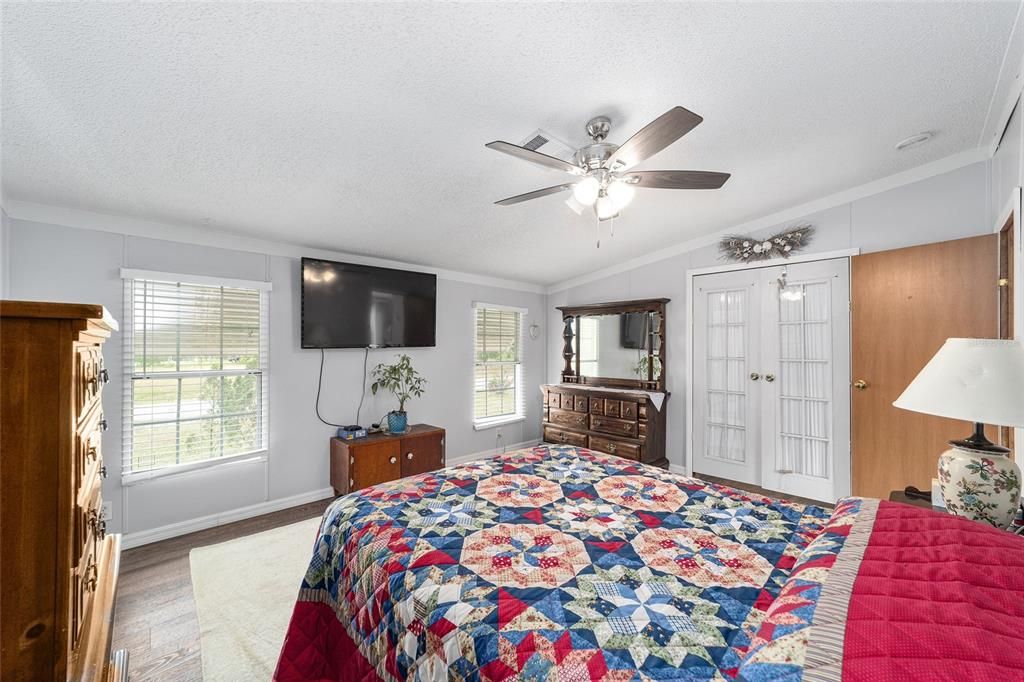 Primary bedroom toward office