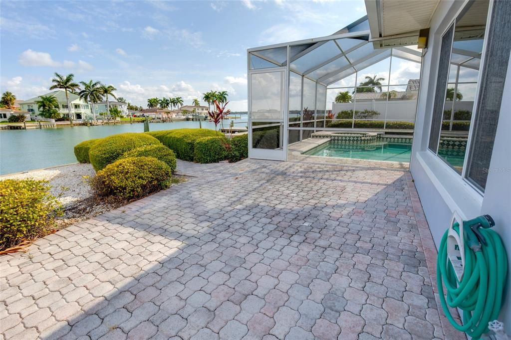 Open Backyard Patio Area