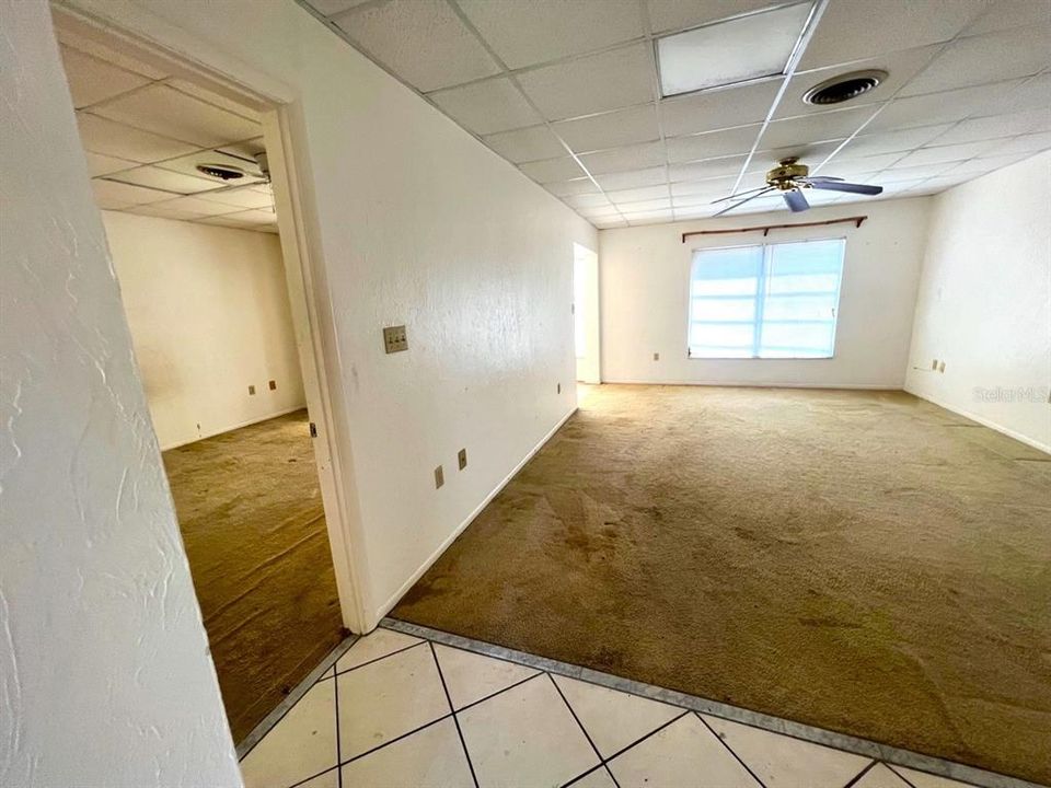 View of Living Room and Bedroom