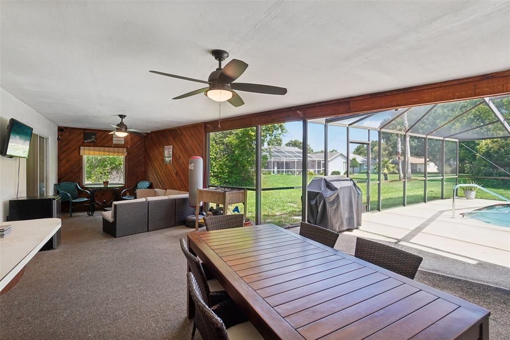 Covered patio for entertaining