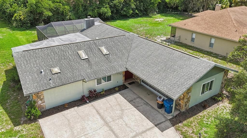 Aerial view of home