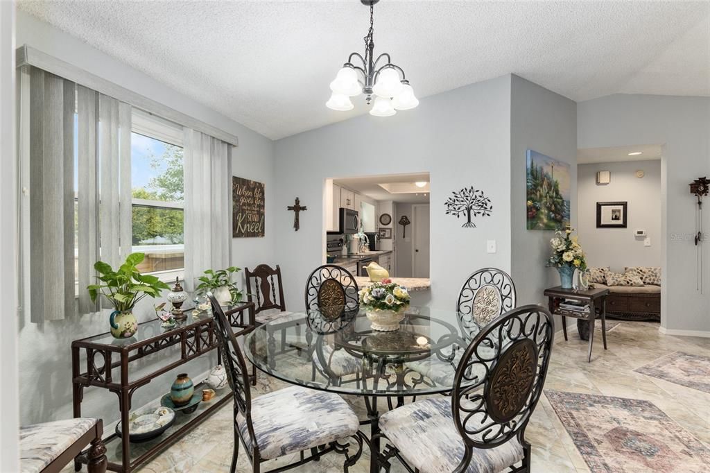 Dining area facing Kitchen