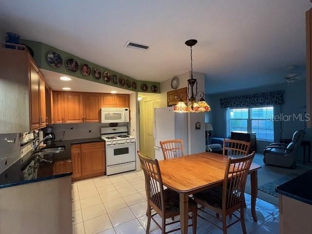 Living room and kitchen view