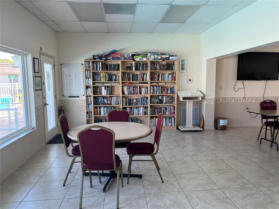 Library in the clubhouse